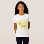 イースター子供用Tシャツ - 楽しい&お祭りデザイン Tシャツ (正面フル)