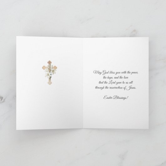 イースター宗教ヴァージンメリーイエスジョンバプテスト シーズンカード (内部)