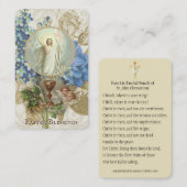イースター宗教的なパスカル祈りの言葉神聖カード 名刺 (正面/裏面)