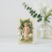 イースター宗教的なパスカル祈りの言葉神聖カード 名刺 (スタンド正面)