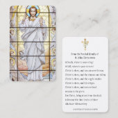 イースター宗教的なパスカル祈りの言葉神聖カード 名刺 (正面/裏面)