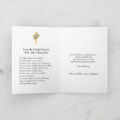 イースター宗教的な復活イエス祈りの言葉ホリデー シーズンカード (内部)