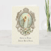 イースター宗教的な復活イエス祈りの言葉 シーズンカード (正面)