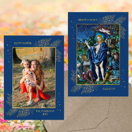 イースター宗教的キリスト教カトリック系家族の写真 シーズンカード