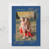 イースター宗教的キリスト教カトリック系家族の写真 シーズンカード (裏面)