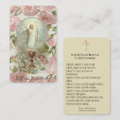 イースター宗教Paschal祈りの言葉の神聖なカード 名刺 (正面/裏面)