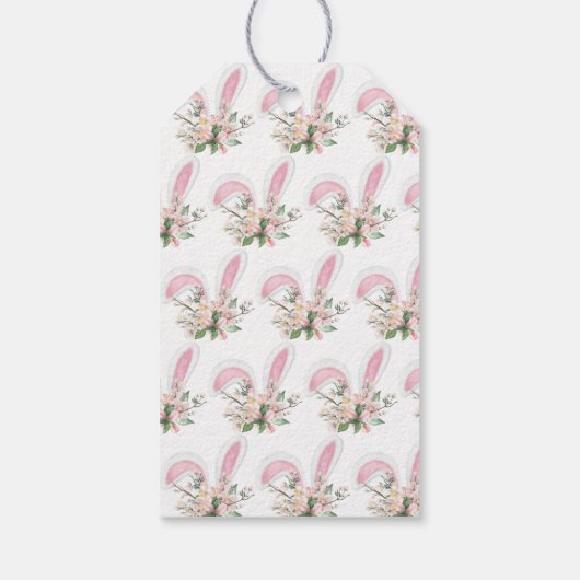 イースター実在バニーポップ・アートのエステート ギフトタグ (裏面)