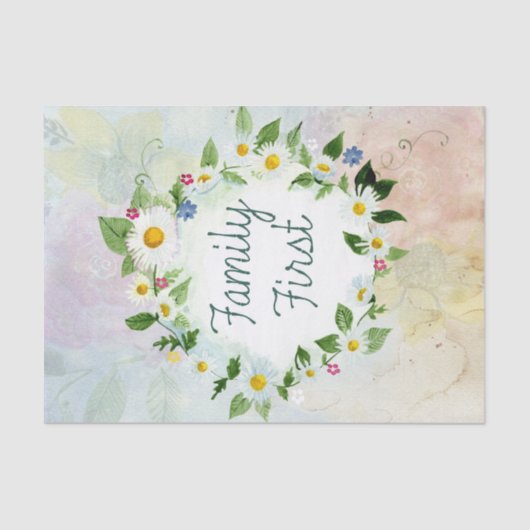 イースター家族の最初のデイジー 薄葉紙 (正面)