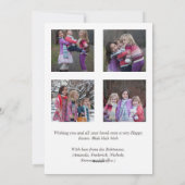 イースター家族写真コラージュ挨拶 シーズンカード (裏面)