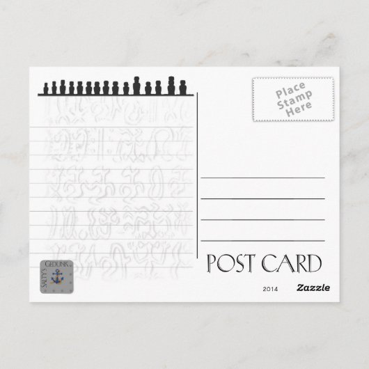 イースター島のポストカード ポストカード (裏面)