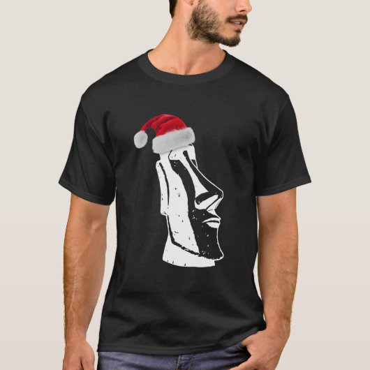 イースター島のモアイ像 Tシャツ (正面)