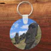 イースター島のモアイ キーホルダー (正面)
