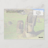 イースター島のモアイ（ラパヌイ） ポストカード (裏面)