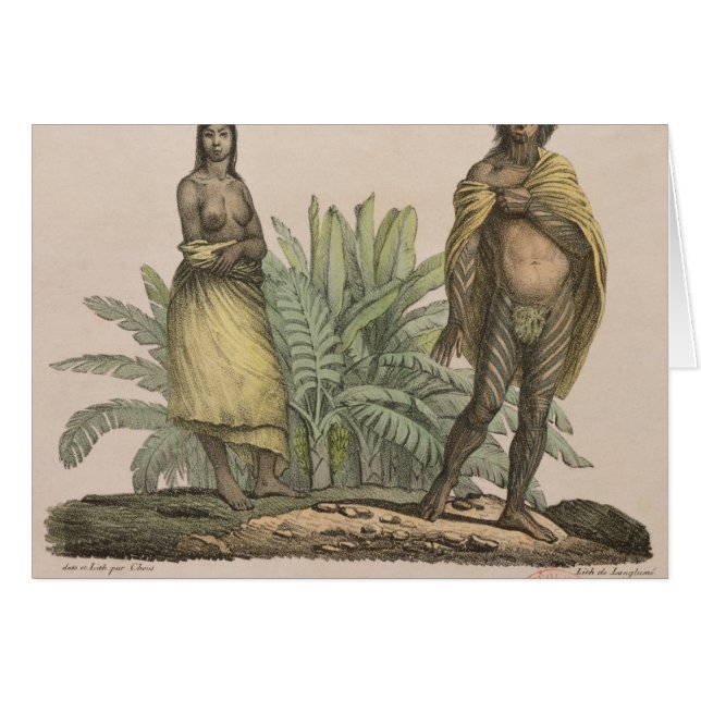 イースター島の住民 (正面横)