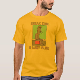 イースター島の壊れ目の時間 Tシャツ
