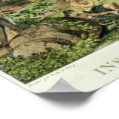 イースター島の島民とモニュメント ポスター (角)