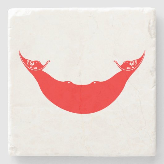 イースター島の旗 ストーンコースター (正面)