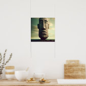 イースター島の石像 ポスター (キッチン)