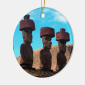 イースター島の語り手の顔 セラミックオーナメント (左)