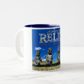 イースター島の遺物 ツートーンマグカップ (正面左)