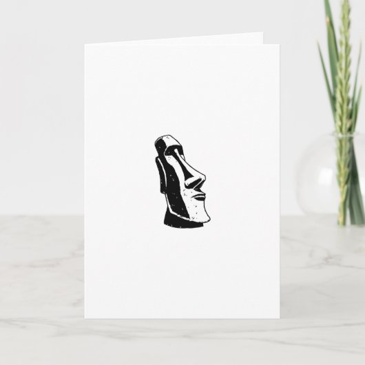 イースター島の頭部 シーズンカード (正面)