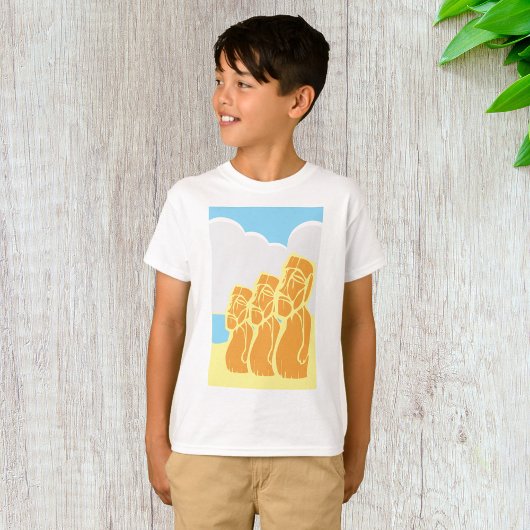 イースター島モアイ像 Tシャツ