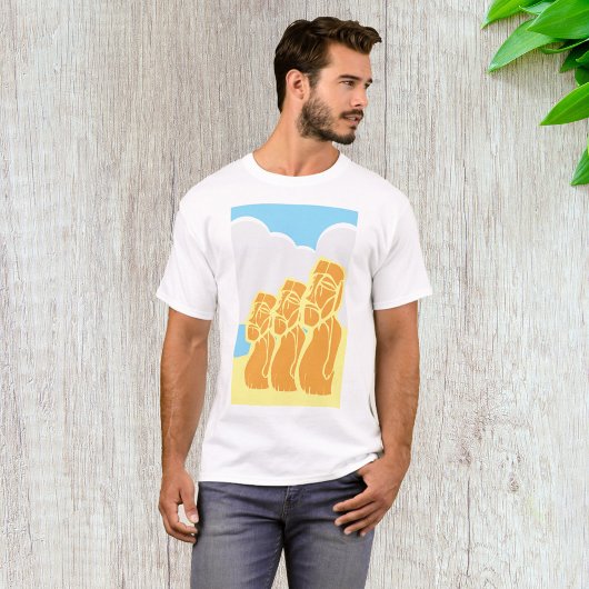 イースター島モアイ像 Tシャツ