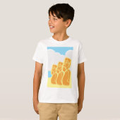 イースター島モアイ像 Tシャツ (正面フル)