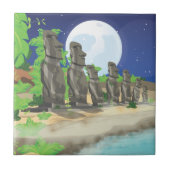 イースター島モアイ タイル (正面)