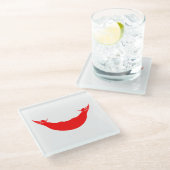 イースター島国旗 ガラスコースター (アングル)