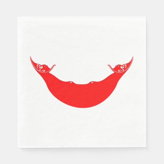 イースター島国旗 スタンダードランチョンナプキン (正面)