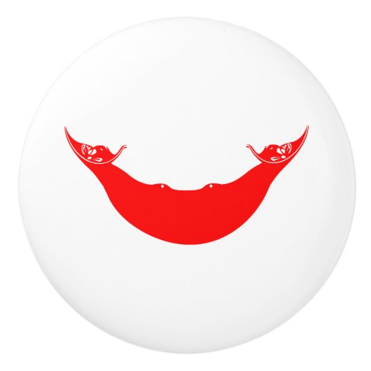 イースター島国旗 セラミックノブ (正面)