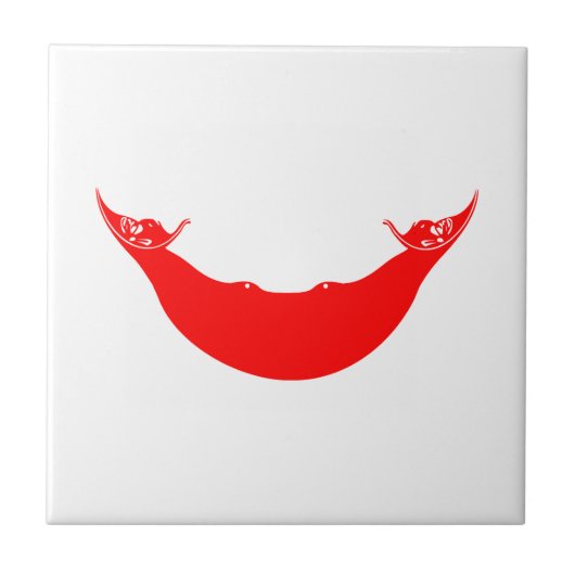 イースター島国旗 タイル (正面)