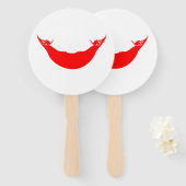 イースター島国旗 ハンドファン (正面&裏面)