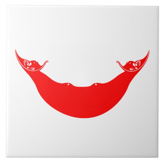 イースター島国旗（ラパヌイ） タイル (正面)