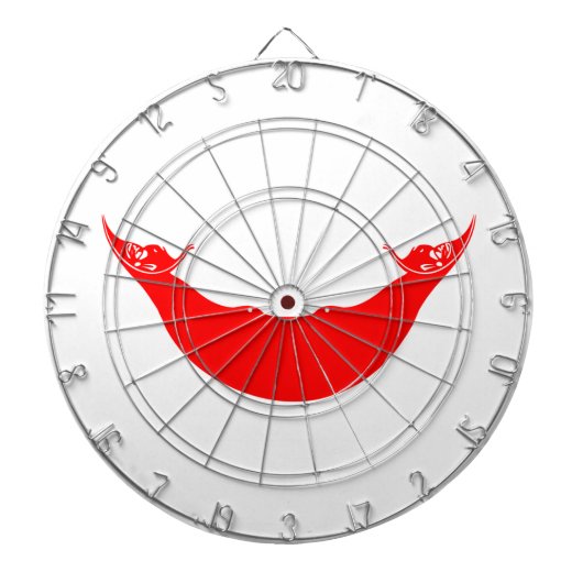 イースター島国旗(ラパヌイ) ダーツボード (正面)