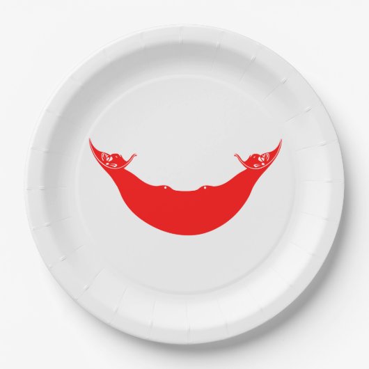 イースター島国旗（ラパヌイ） ペーパープレート (正面)