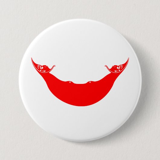 イースター島国旗（ラパヌイ） 缶バッジ (正面)