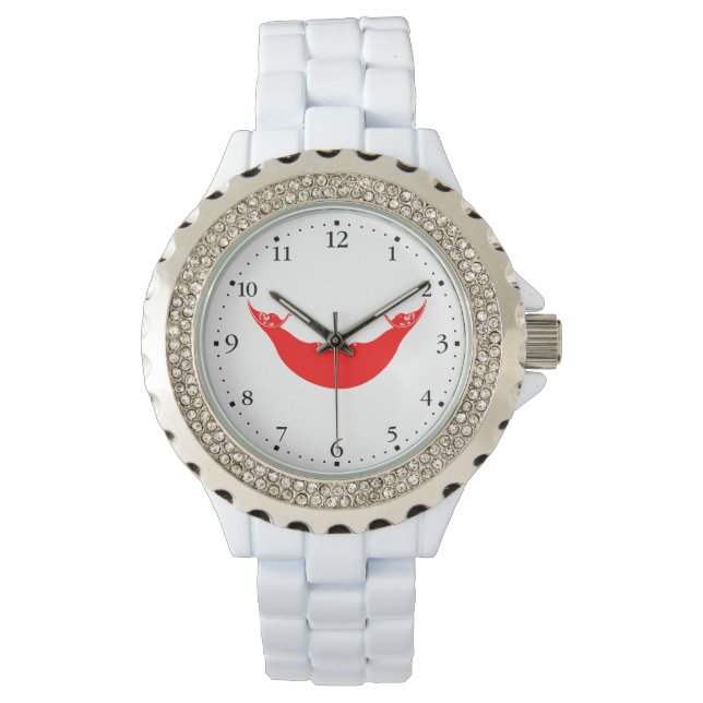 イースター島国旗 腕時計 (正面)