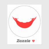 イースター島旗ラウンドステッカー シール (シート)