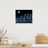 イースター島頭 ポスター (キッチン)