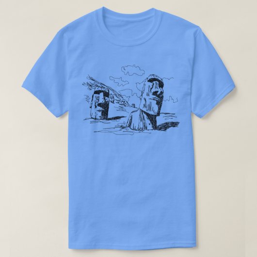 イースター島3 Tシャツ (デザイン正面)