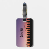 イースター島Rapa Nuiチリ南アメリカ ラゲッジタグ (裏面縦)