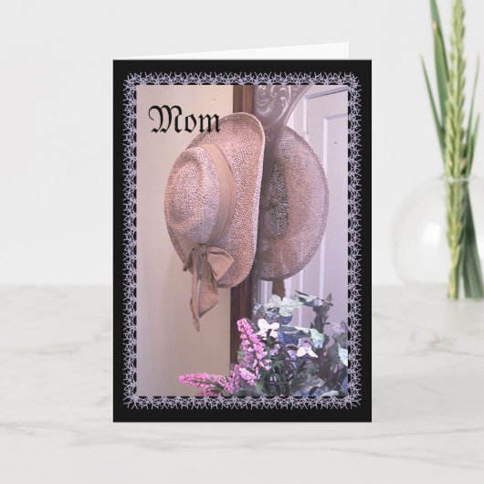 イースター帽子の挨拶 シーズンカード (正面)