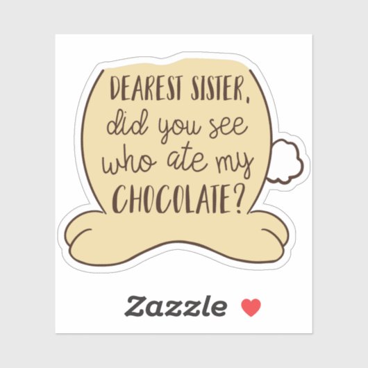 イースター引用文おもしろいタイポグラフィシスター兄弟姉妹 シール (シート)