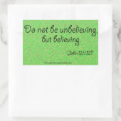 イースター引用文 長方形シール (バッグ)