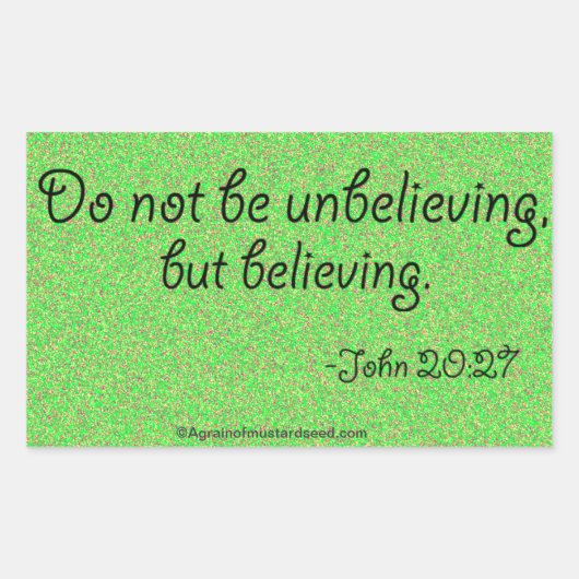 イースター引用文 長方形シール (正面)