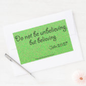 イースター引用文 長方形シール (封筒)