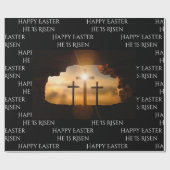 イースター彼は三つの十字架を復活した ラッピングペーパー (フラット)