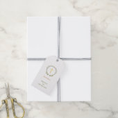 イースター彼は上昇し、金ゴールドフェイククロスギフトラベル ギフトタグ (より糸付き)